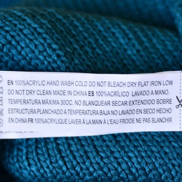Forever 21 Teal Crew Neck Sweater - Picture 4 of 4